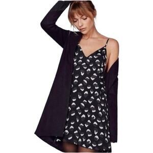 Reformation Eli blue mini dress with spotted print